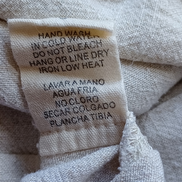 MOD On Trend Women's Linen Blend Ruffle Trim Tie Front Wrap Silhouette Skort - Picture 6 of 9